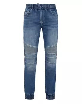 Джинсовые спортивные брюки Philipp Plein, цвет Royalty