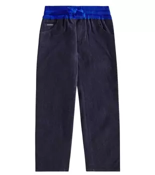 Джинсовые спортивные штаны с логотипом Dolce&Gabbana Kids, цвет variante abbinata