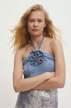 Джинсовые топы Answear Lab, синий