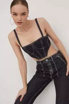 Джинсовые топы Karl Lagerfeld Jeans, серый