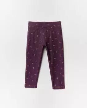 Джинсовые трикотажные леггинсы для девочки Sfera, мультиколор