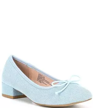 Джинсовые туфли Steve Madden для девочек J-Cherish с бантом (молодежная), синий