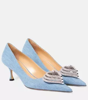 Джинсовые туфли triple heart 60 Mach & Mach, синий