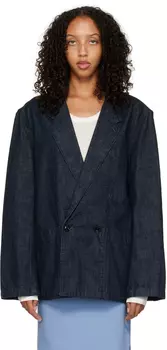 Джинсовый блейзер цвета индиго LEMAIRE