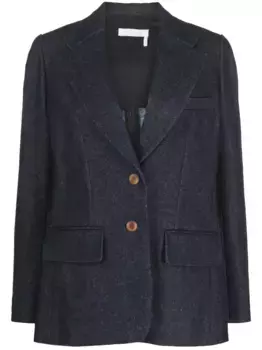 Джинсовый блейзер на пуговицах CHLO, синий