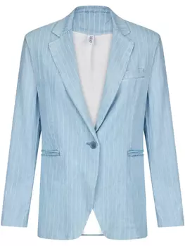 Джинсовый блейзер в тонкую полоску LIU JO, синий