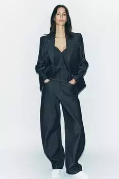 Джинсовый блейзер ZARA, синий
