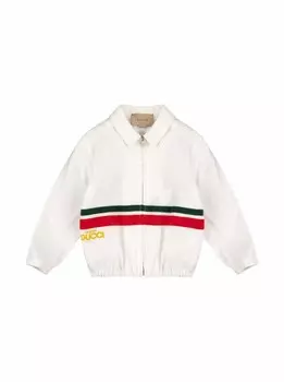 Джинсовый бомбер Gucci, белый