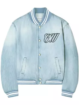 Джинсовый бомбер Off-White, синий