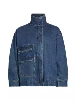 Джинсовый бомбер оверсайз Co, индиго