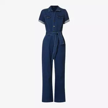 Джинсовый комбинезон Anessa с короткими рукавами Paige, цвет jilena