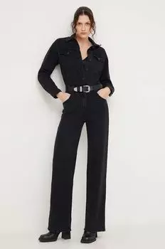 Джинсовый комбинезон Answear Lab, черный