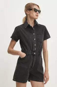 Джинсовый комбинезон Answear Lab, черный