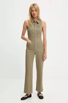 Джинсовый комбинезон Answear.Lab, зеленый