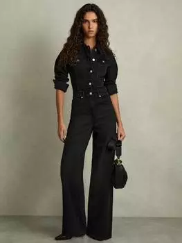 Джинсовый комбинезон celeste Reiss, черный