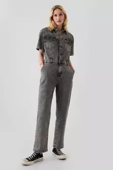 Джинсовый комбинезон Gap, черный