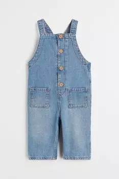 Джинсовый комбинезон H&M, синий деним