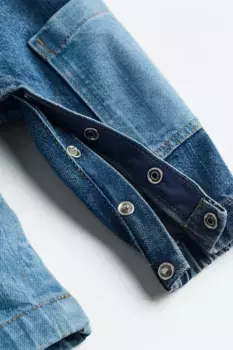 Джинсовый комбинезон H&M, синий