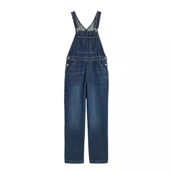 Джинсовый-комбинезон H&M Straight Denim, синий