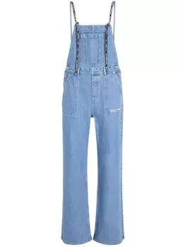 Джинсовый комбинезон на тонких бретелях Karl Lagerfeld Jeans, синий