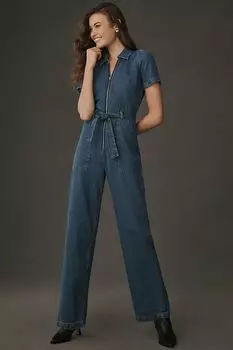 Джинсовый комбинезон Reformation Cassidy, деним/средне-синий