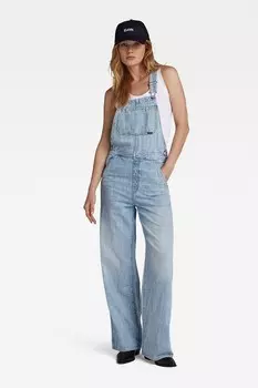 Джинсовый комбинезон с потертым эффектом G-Star Raw, синий