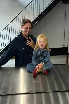 Джинсовый комбинезон с сердцем ZARA, синий