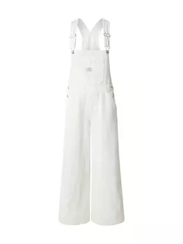 Джинсовый комбинезон с широкими штанинами LEVI'S , белый