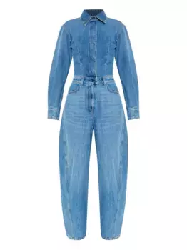 Джинсовый комбинезон с воротником-стойкой Givenchy, синий