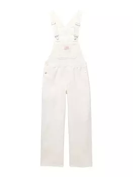 Джинсовый комбинезон свободного кроя Pull&Bear PACIFIC SARDIDNAS, цвет White denim