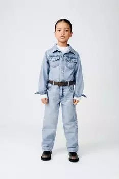Джинсовый комбинезон ZARA, синий