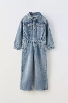 Джинсовый комбинезон ZARA, синий