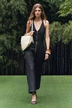 Джинсовый комбинезон ZARA, синий