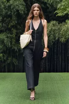 Джинсовый комбинезон ZARA, синий