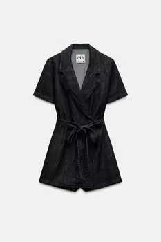 Джинсовый комбинезон ZARA, синий