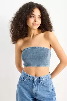 Джинсовый корсет Clockhouse, синий