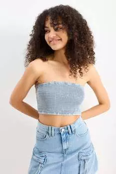 Джинсовый корсет Clockhouse, синий