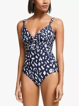 Джинсовый купальник John Lewis Tangier икат с поворотной передней частью
