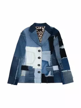 Джинсовый однобортный жакет Dolce&Gabbana