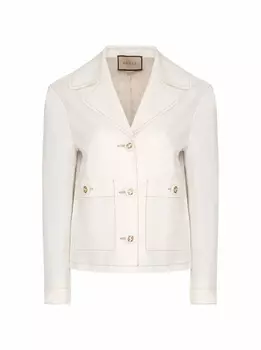 Джинсовый однобортный жакет Gucci