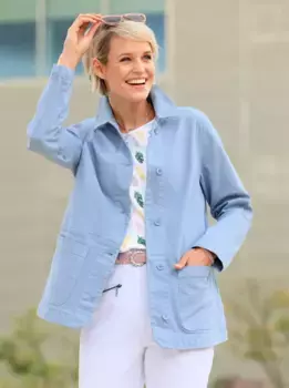 Джинсовый пиджак Classic Basics "Джинсовый пиджак", синий