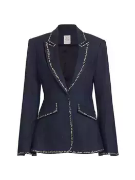 Джинсовый пиджак Love Letter Cinq Sept, индиго