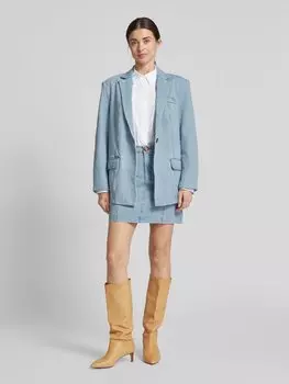 Джинсовый пиджак с нагрудным карманом модель «Велла» Gestuz, светло-голубой