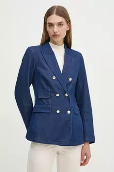 Джинсовый пиджак United Colors of Benetton, синий