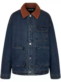 Джинсовый пуховик STUDIO TOMBOY, синий