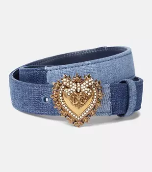 Джинсовый ремень Devotion Dolce&Gabbana, синий