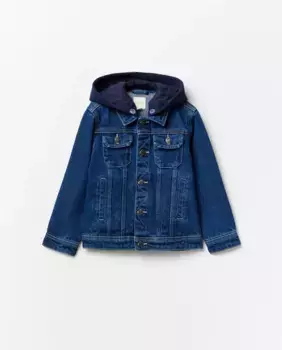 Джинсовый спортивный костюм с капюшоном Sfera, синий