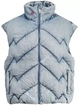 Джинсовый стеганый жилет Perfect Moment, синий