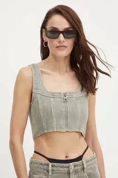 Джинсовый топ 6L2XJ2470000 XJ2470 джинсовая РУБАШКА Miss Sixty, зеленый
