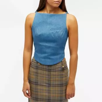 Джинсовый топ без рукавов Aya Muse Colia, синий